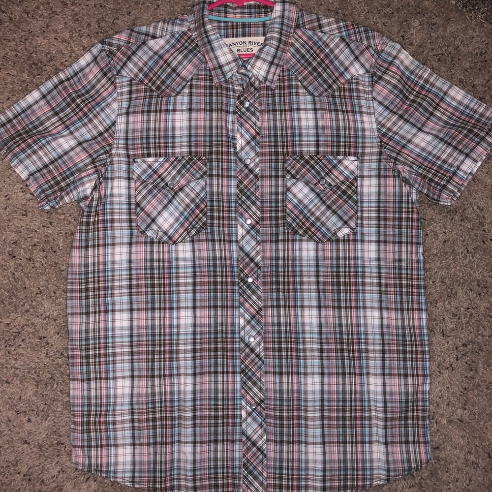 Canyon River Blues Pearl Button Down Shirt